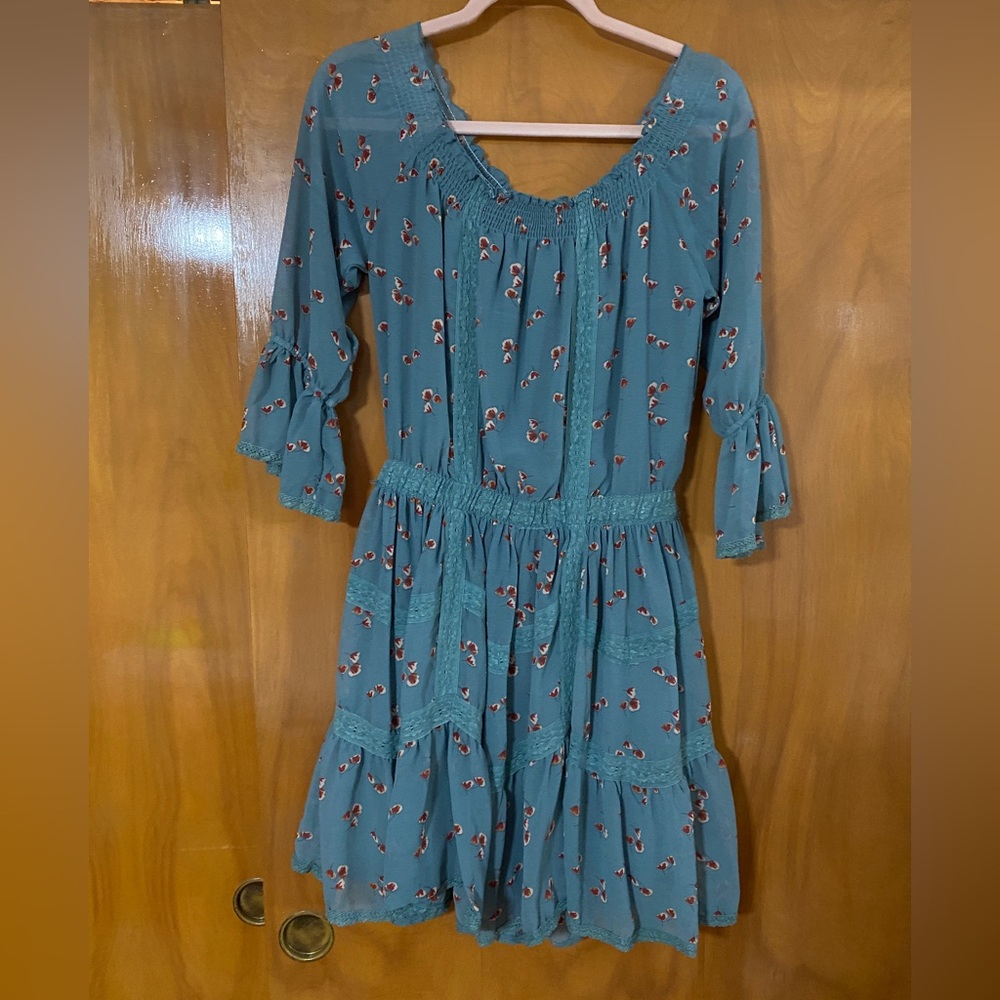 Anthro Hazel Floral Prairie Dress Size medium